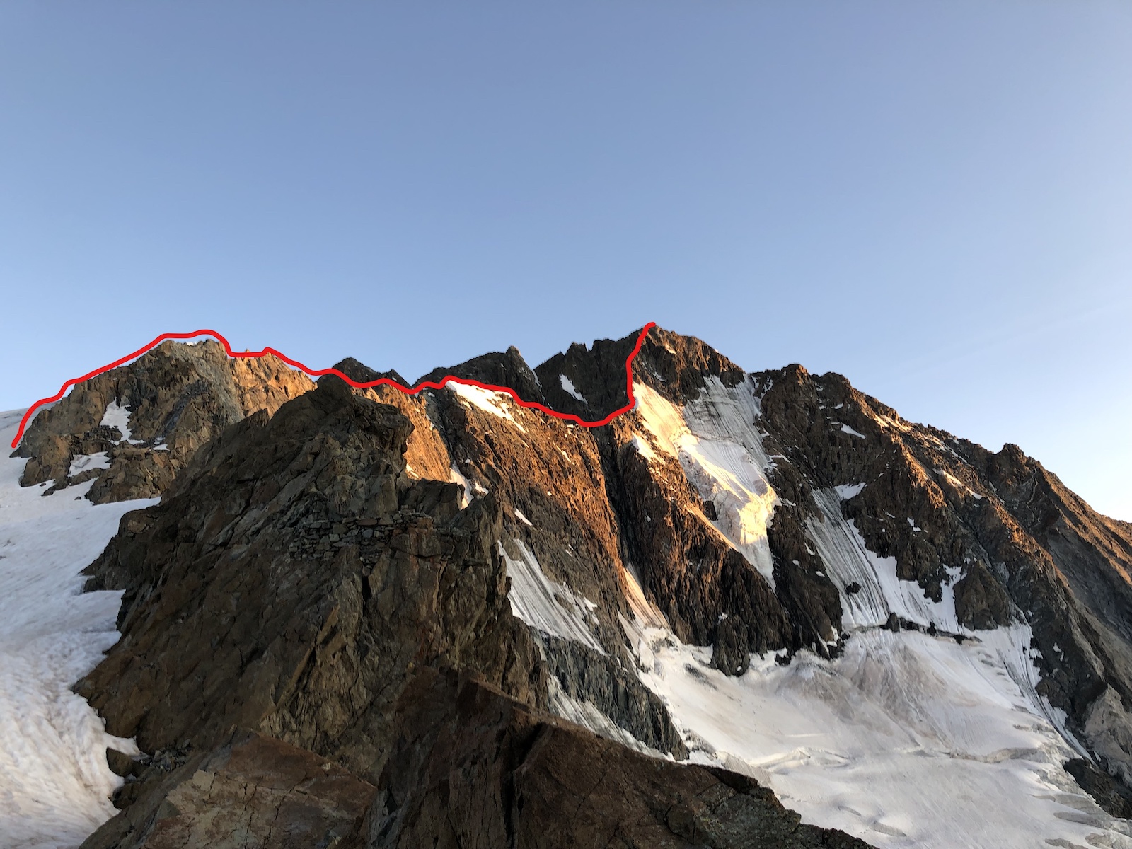 monte Disgrazia m 3.678 attraverso la Corda Molla