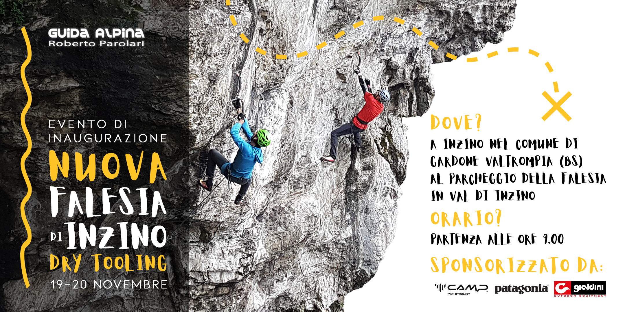 Inaugurazione Nuova Falesia di Dry Tooling a Inzino