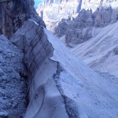 24 Nevaio Alla Base Dell Ultima Breve Calata