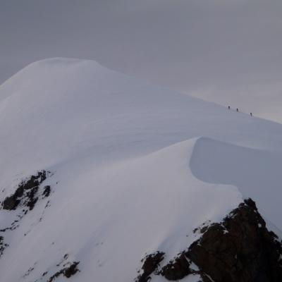 11 Una Cordata Verso La Vetta Del Polluce